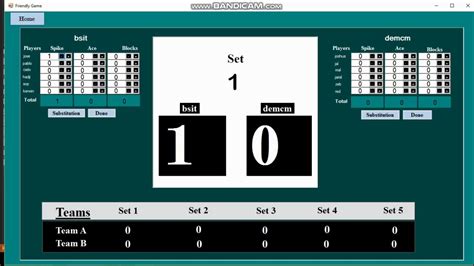 Volleyball Scoring System Youtube