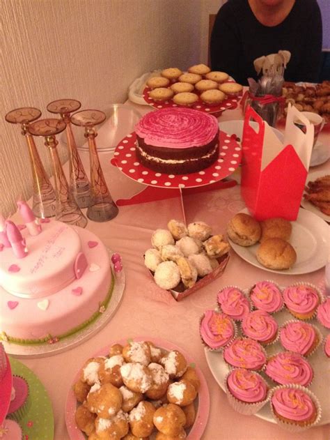 The following birthday party ideas are perfect for a 35th birthday and can be as cost effective as you like. #princess #food table #party food #pink #birthday #girl # ...