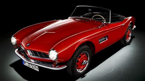 Wallpapers Hd Bmw 507 Series 1 Convertible Old Red Sport