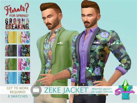 Ffsg Zeke Jacket The Sims 4 Catalog