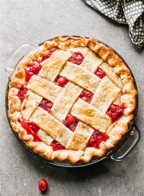 Light and flaky crust, tender spiced apple filling and baked to golden perfection. Homemade cherry pie is such an easy pie recipe and works ...