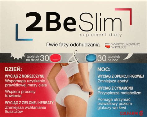 2 BE SLIM, suplement diety wspomagający odchudzanie, 60 szt. | Drogeria ...