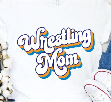 wrestling mom svg wrestling mom retro t shirt design retro etsy