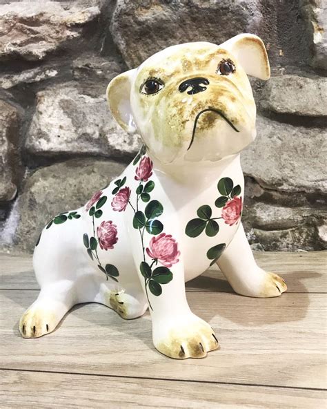 Wemyss Ware Clover Bulldog By Griselda Hill Pottery
