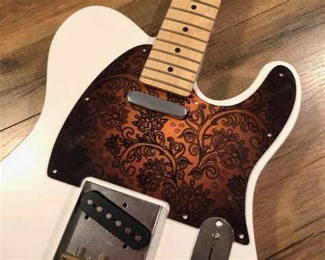 Custom Tobacco Burst Paisley Pickguard Fits Fender Telecaster Style My Xxx Hot Girl