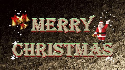 merry christmas wording with santa claus hd merry christmas wallpapers hd wallpapers id 55790