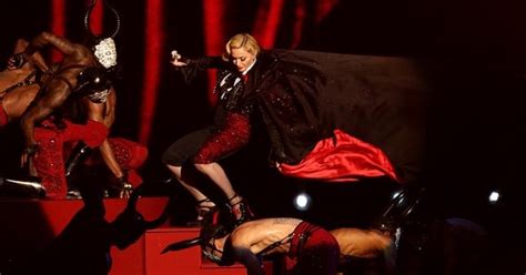 Madonna Fell Down A Staircase At The Beginning Of Her Performance But