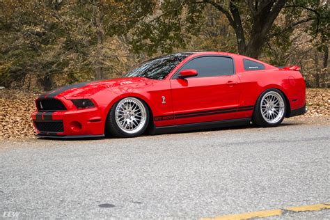 Red Ford Mustang Gt500 S197 Ccw 19 Classic 2 Wheels In Polished Aluminum