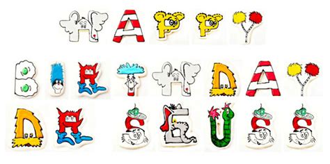 Happy Birthday Dr Seuss Cookies The Bearfoot Baker