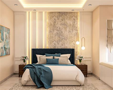Convenient Maximum Storage Modern Master Bedroom Design Livspace
