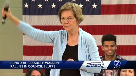 Elizabeth Warren Campaigns In Council Bluffs Youtube