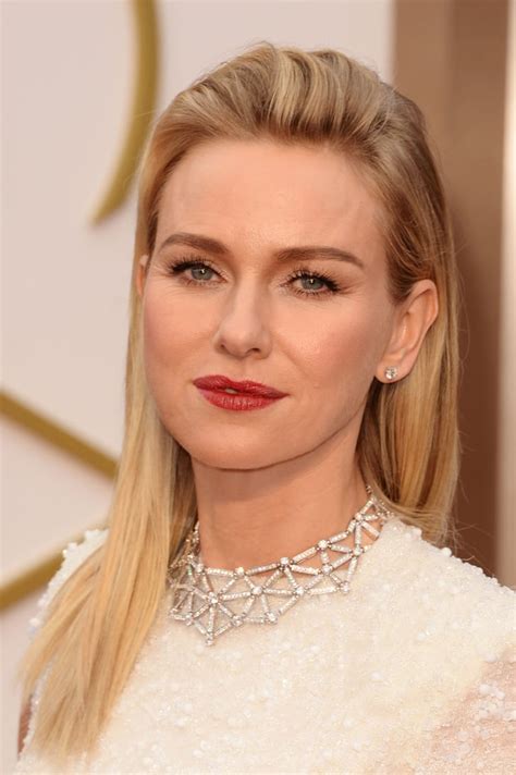 Naomi Watts At 2014 Oscars Oscars 2014 Hair And Makeup On The Red