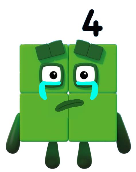 Sad Numberblock Four By Alexiscurry On Deviantart