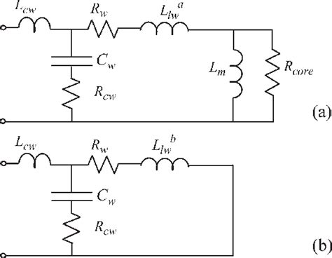 Simple Inductor Equivalent Circuits For Two Different Cases Case A Download Scientific