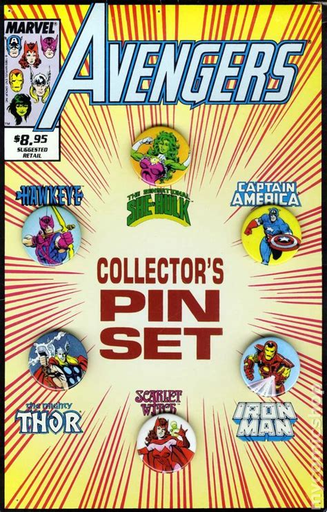 Avengers Collectors Pin Set 1989 Marvel Comic Books