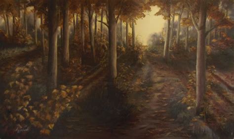 Dark Forest Painting By Ageliki Αγγελικη Artmajeur