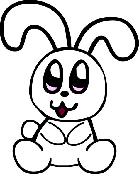 A Cute Bunny Rabbit By Darlaltonthebearcat On Cartoon Clipart Full