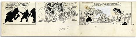 Lot Detail Lil Abner Sunday Strip Hand Drawn And Signed By Al Capp From 10 September 1967
