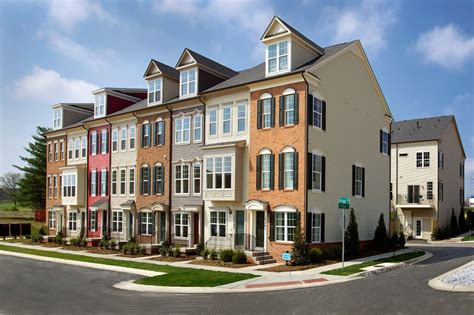 Beautiful Luxury Townhomes For Sale At Gallery Park In Clarksburg Md