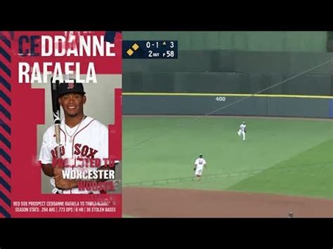 Red Sox Prospect Ceddanne Rafaela Promoted To Worcester WooSox YouTube