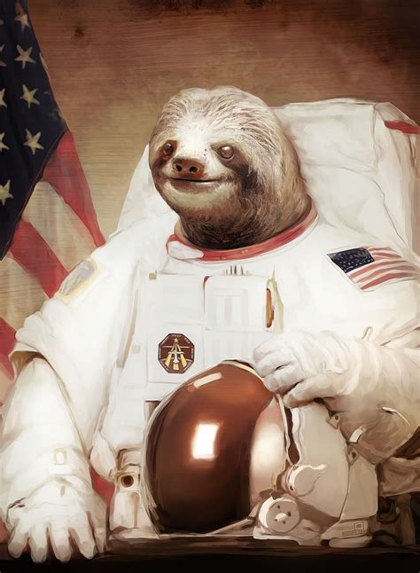 Sloth Astronaut Space Sloth Hd Phone Wallpaper Pxfuel