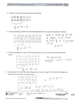 The first one is done for you. New York State Grade 5 Math Common Core Module 4 Lesson 6 ...