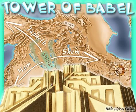 Tower Of Babel In Bible Times Map And Historical Story Go To