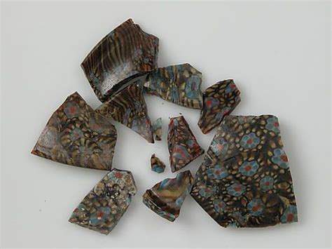 Mosaic Glass Fragments From A Vessel Mosaic Glass Glass Fragments Metropolitan Museum Of Art