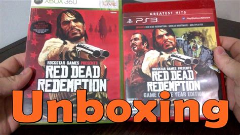 Red Dead Redemption Xbox 360ps3 Unboxing Youtube