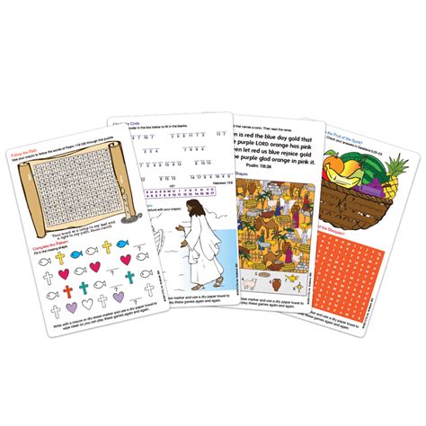Reusable Bible Activity Cards For Childrens Ministry