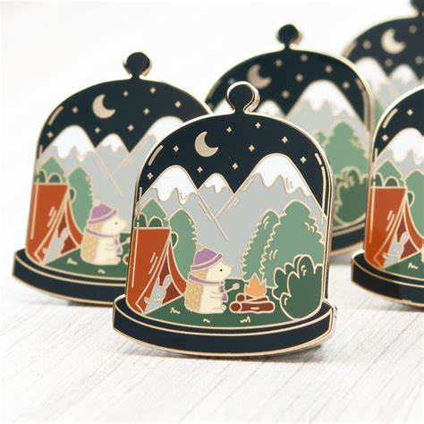 Little Worlds Camping Pin The Clever Clove