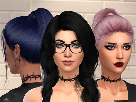 Tattoo Neck Barbed Wire The Sims 4 Catalog