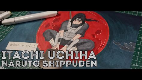 How I Draw Itachi Uchiha Naruto Shippuden Speed Drawing Youtube
