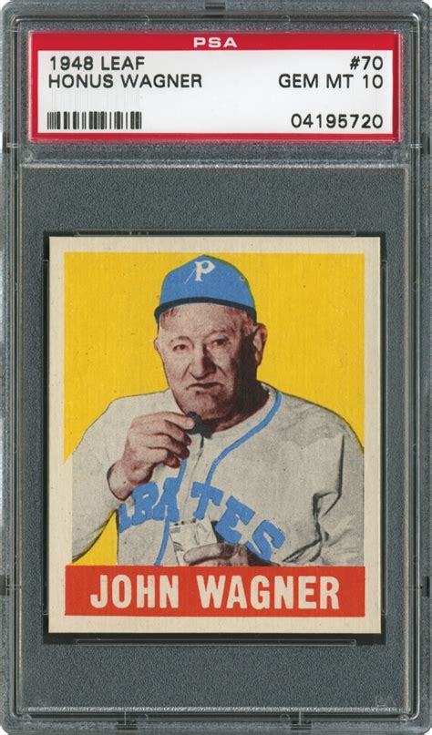 Not by trading, but through his skills as an artist. 1948 Leaf Honus Wagner | PSA CardFacts™