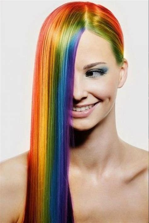 Rainbow Rainbow Hair Hair Styles Hair Color