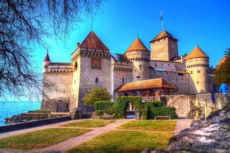 Schloss Chillon Foto And Bild Architektur Schlösser And Burgen