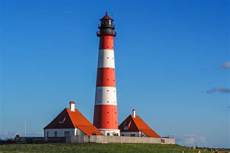 图片素材 灯塔 北海 Wadden海 Nordfriesland Westerhever 世界自然遗产 4608x3072