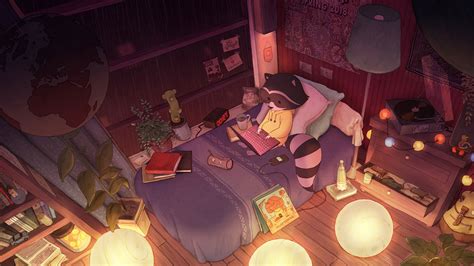 Wallpaper Lofi Chill Out Bed Room Wallpaper For You Hd Wallpaper