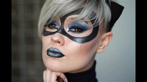 Catwoman Inspired Makeup Tutorial Dc Comics Youtube