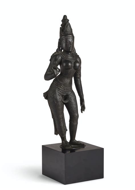 A Bronze Figure Of Uma Cost Of Production Hindu Statues Wealth And