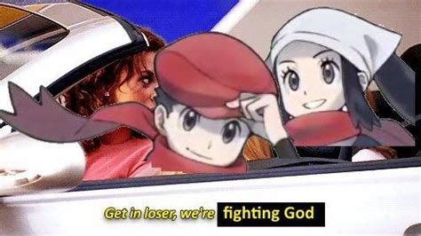 Get In Loser Were Fighting God Pokemon Manga Pokemon Drawings