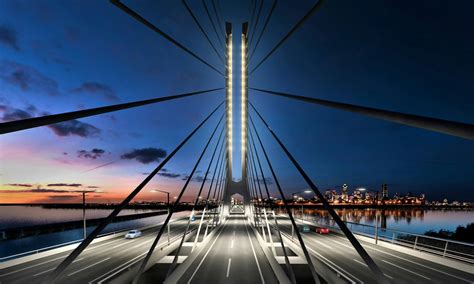 Champlain Bridge Montreal Canada Archviz Renders Archinect