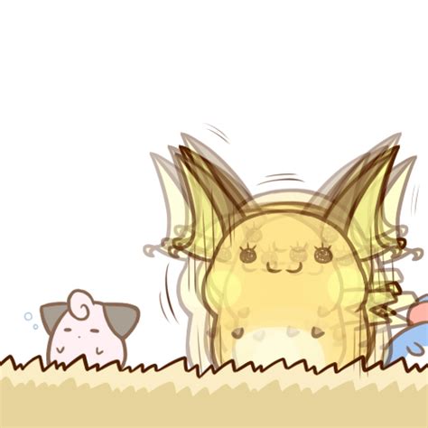 Raichu Marill And Cleffa Pokemon Drawn By Cafe Chuu No Ouchi