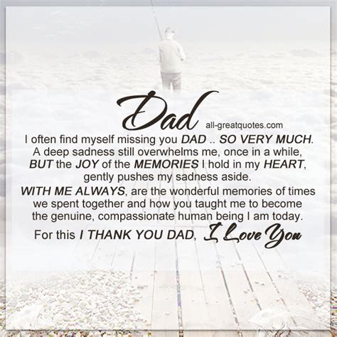 I Often Find Myself Missing You Dad Missing Dad Cards