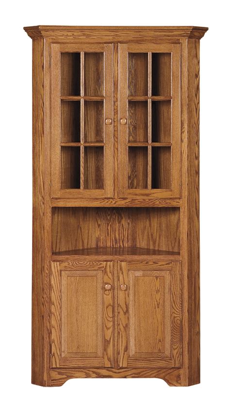 There is an amish hutch or buffet for any dining room. Shaker Corner Hutch - Amish Furniture Connections - Amish ...