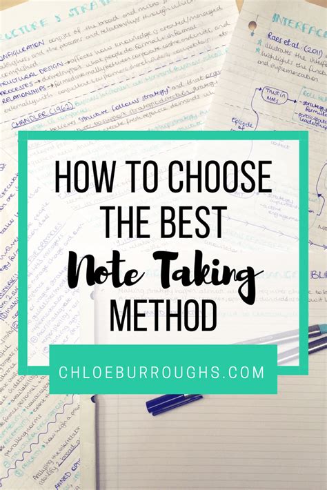 How To Choose The Best Note Taking Method