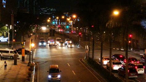 The Busy Traffic In The Makati City Manila Philippines