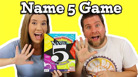 Name 5 Game Can You Name 5 Things Youtube
