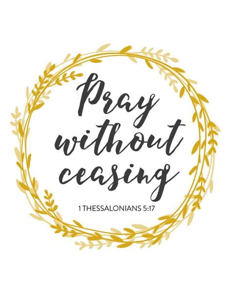 Pray Without Ceasing 1 Thessalonians 5 17 Seeds Of Faith
