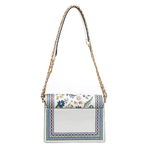 Find nearby boutiques, events and stores near you with the latest fashions from the tory burch collection. Tory Burch White Floral Print Leather Robinson Shoulder Bag Tory Burch | TLC